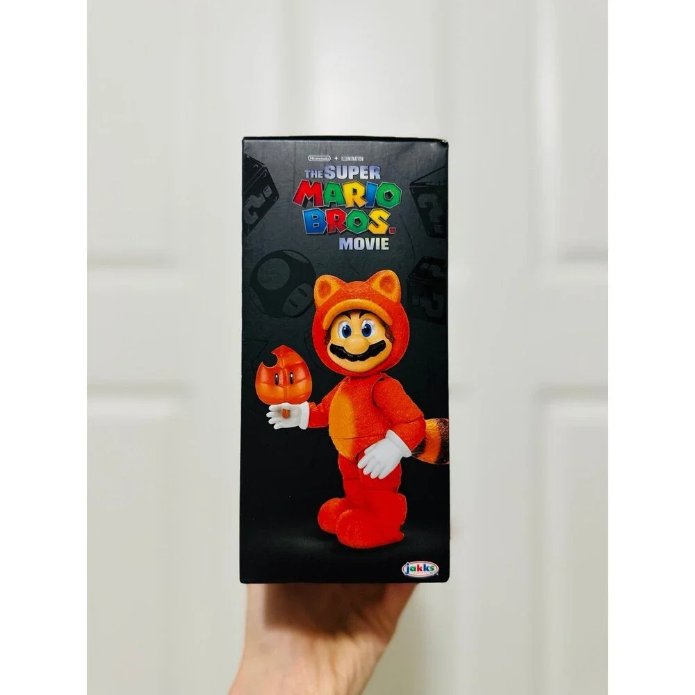 Super Mario Bros Movie Tanooki Mario 5 Inch Action Figure Tanooki Leaf NWT